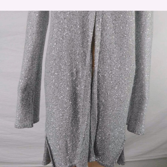 White House Black Market Sequined Open Front Cardigan size medium - Picture 4 of 10
